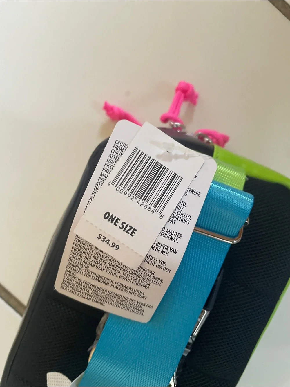 Star Wars Neon Green Black Pencil Case with Pink and Orange Accents
